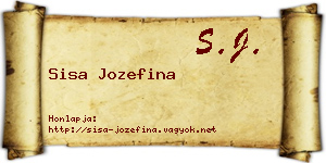 Sisa Jozefina névjegykártya